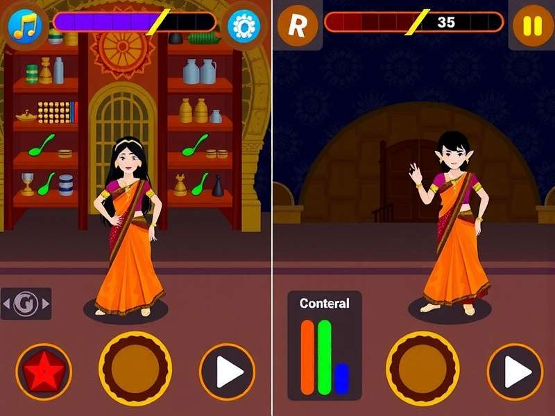 Rajasthani Rhythm Rush gameplay screenshot